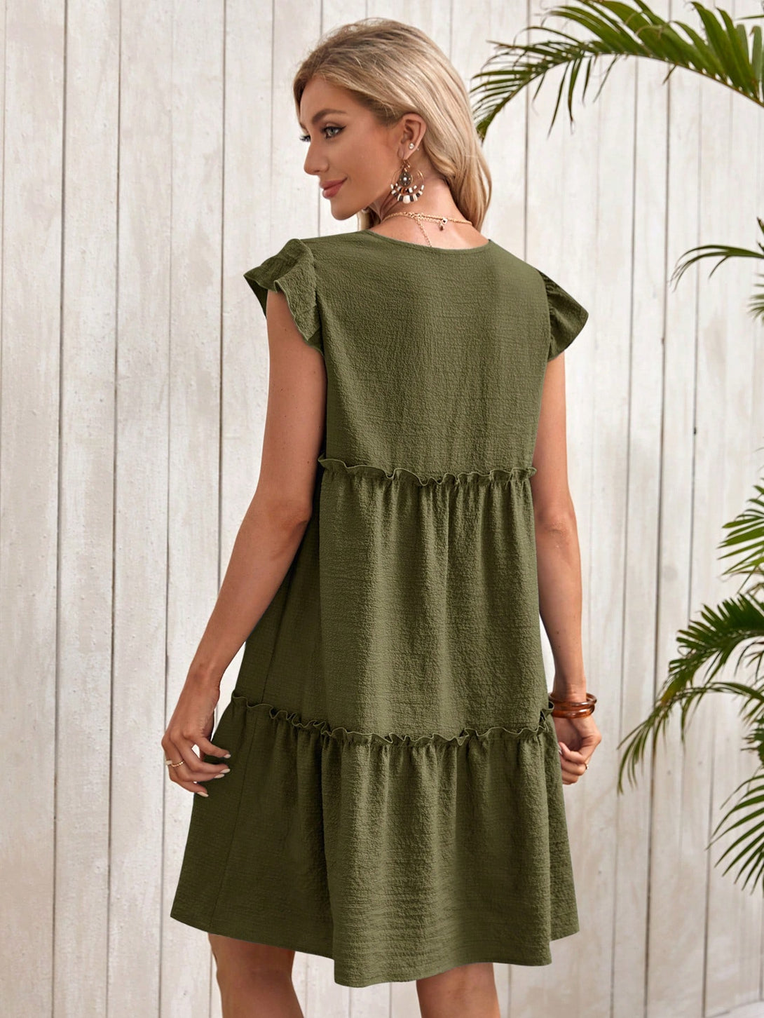 Ropa de Mujer, Ropa de Mujer, Vestidos de mujer, Vestidos cortos de mujer, Colección de trajes de mujer, Verde militar