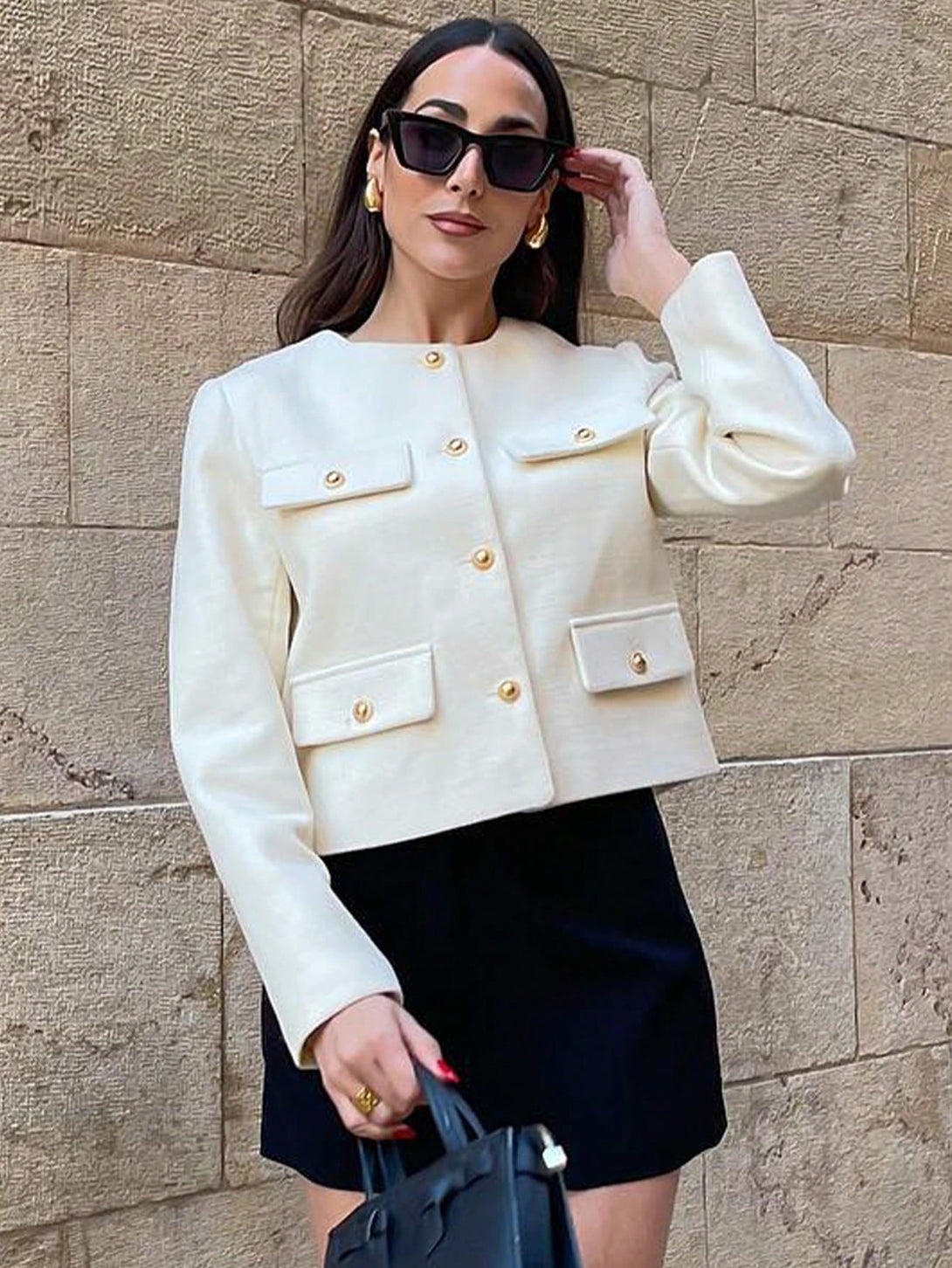 Ropa de Mujer, Ropa de Exterior para Mujer, Cazadoras para Mujer, Colección de trajes de mujer, 36306385, Blanco