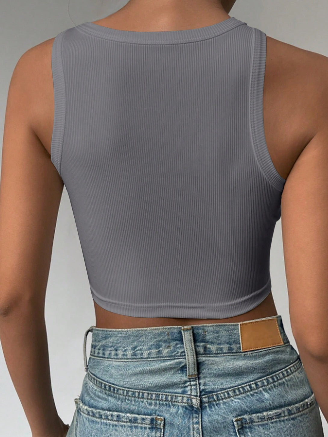 Ropa de Mujer, Tops & Blusas & Camisetas de Mujer, Camisetas & Tops de Tirantes de Mujer, 36320576, Gris Oscuro