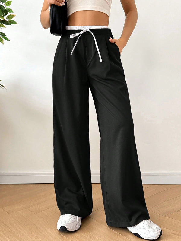 Ropa de Mujer, Bottoms de Mujer, Pantalones de Mujer, Colección de trajes de mujer, 36335348, Negro