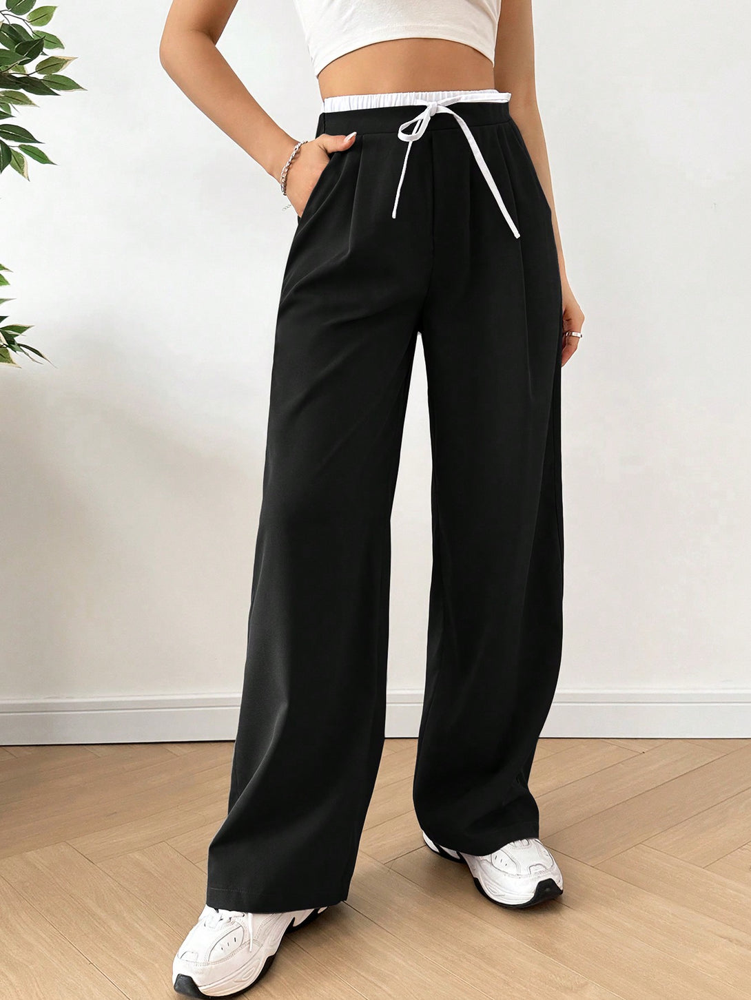 Ropa de Mujer, Bottoms de Mujer, Pantalones de Mujer, Colección de trajes de mujer, 36335348, Negro