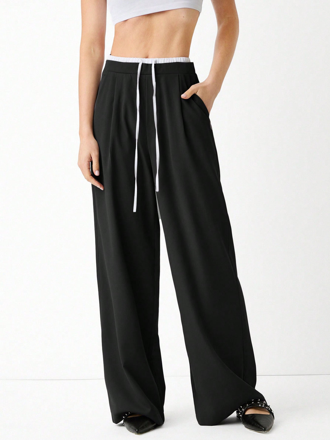 Ropa de Mujer, Bottoms de Mujer, Pantalones de Mujer, Colección de trajes de mujer, 36335348, Negro