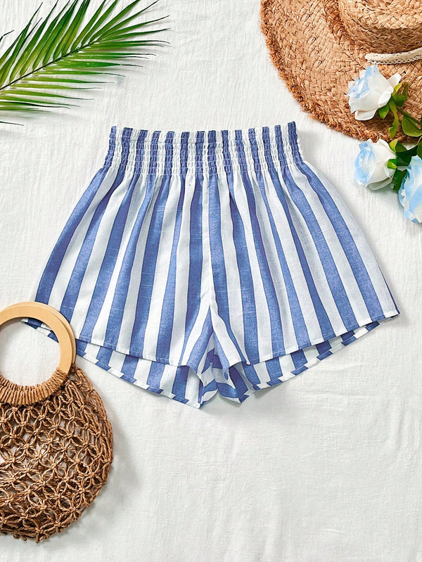 Ropa de Mujer, Bottoms de Mujer, Pantalones Cortos de Mujer, OUTFITS LOOKBOOK, 36356160, Azul y blanco