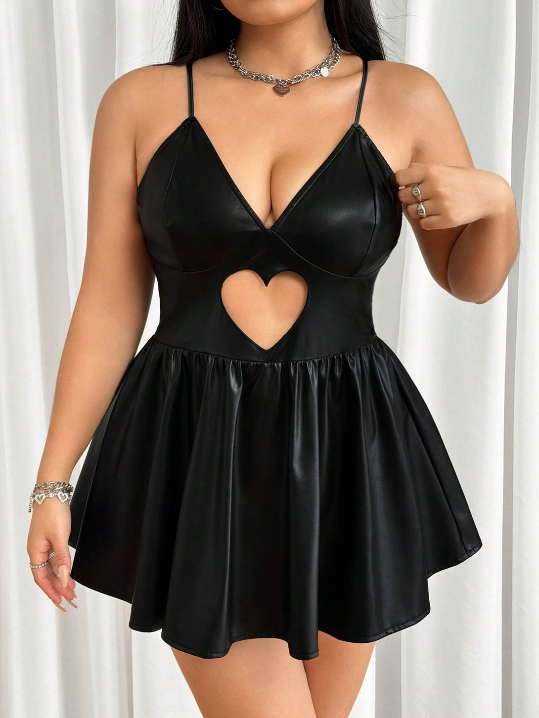 Ropa de Mujer, Ropa de Mujer Plus, Vestidos Tallas Grandes, Negro