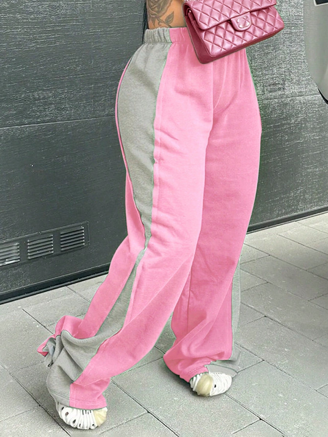 Ropa de Mujer, Ropa de Mujer, Bottoms de Mujer, Pantalones de Deporte para Mujer, Rosa