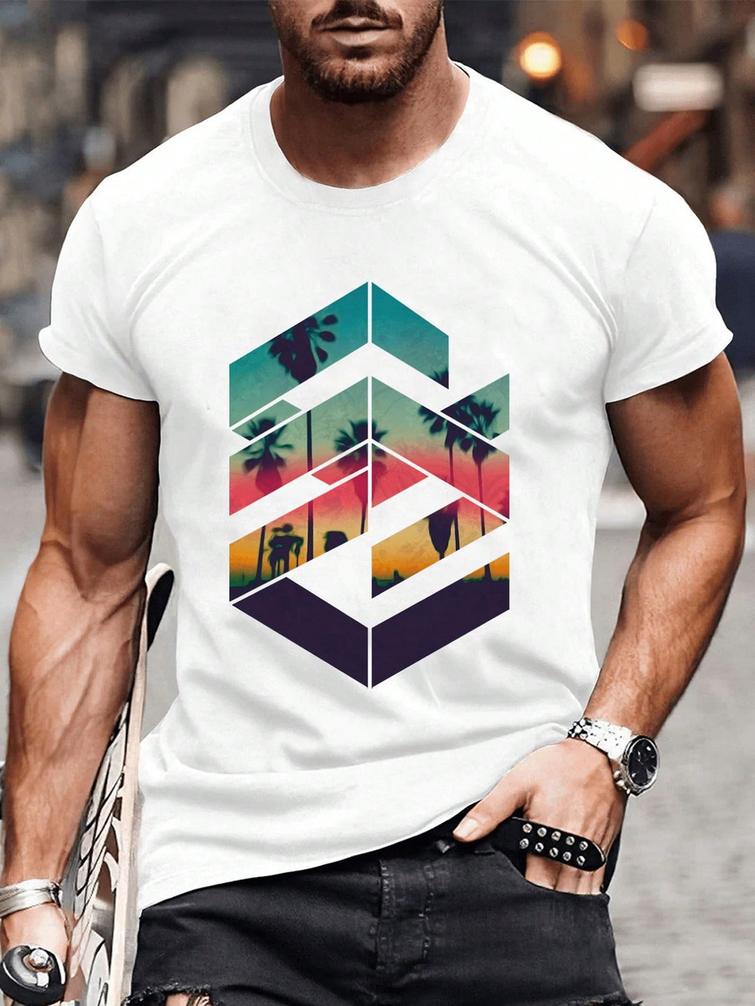 Hombres, Ropa de hombre, Tops para Hombre, Camisetas de hombre, OUTFITS LOOKBOOK, 32968496, Blanco