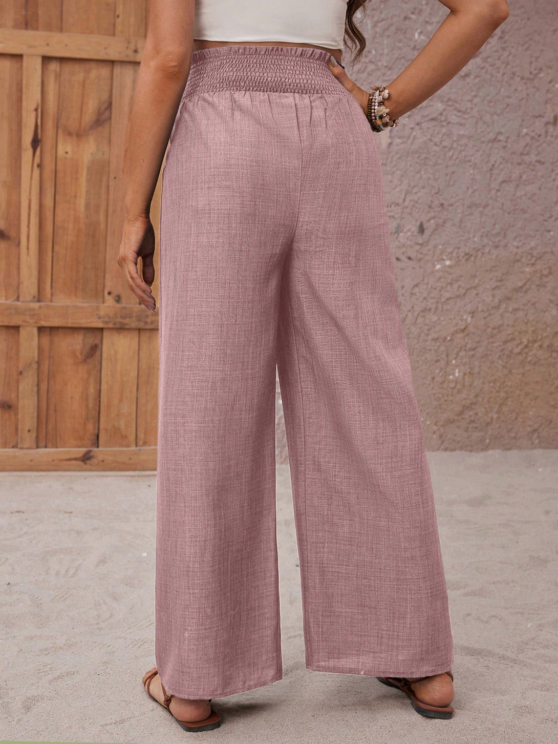 Ropa de Mujer, Ropa Premamá, Bottoms Premamá, Pantalones de maternidad, Rosa vieja