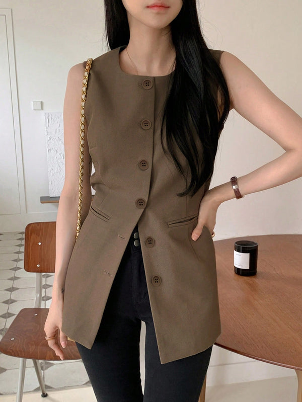Ropa de Mujer, Trajes de Mujer, Blazers ligeros para mujer, 37073693, Marrón