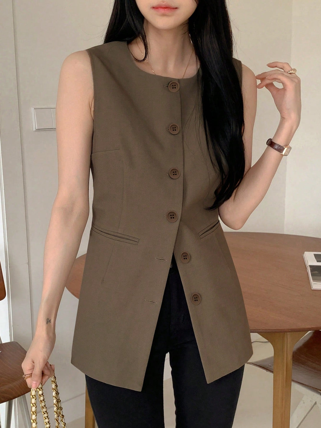 Ropa de Mujer, Trajes de Mujer, Blazers ligeros para mujer, 37073693, Marrón