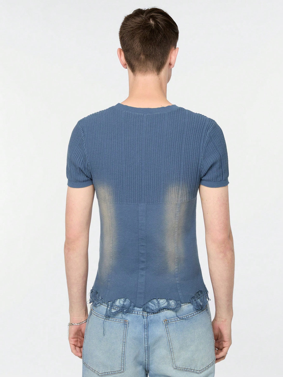 Hombres, Ropa de hombre, Jerséis Punto para hombre, Tops de Punto para Hombre, 35299051, Azul