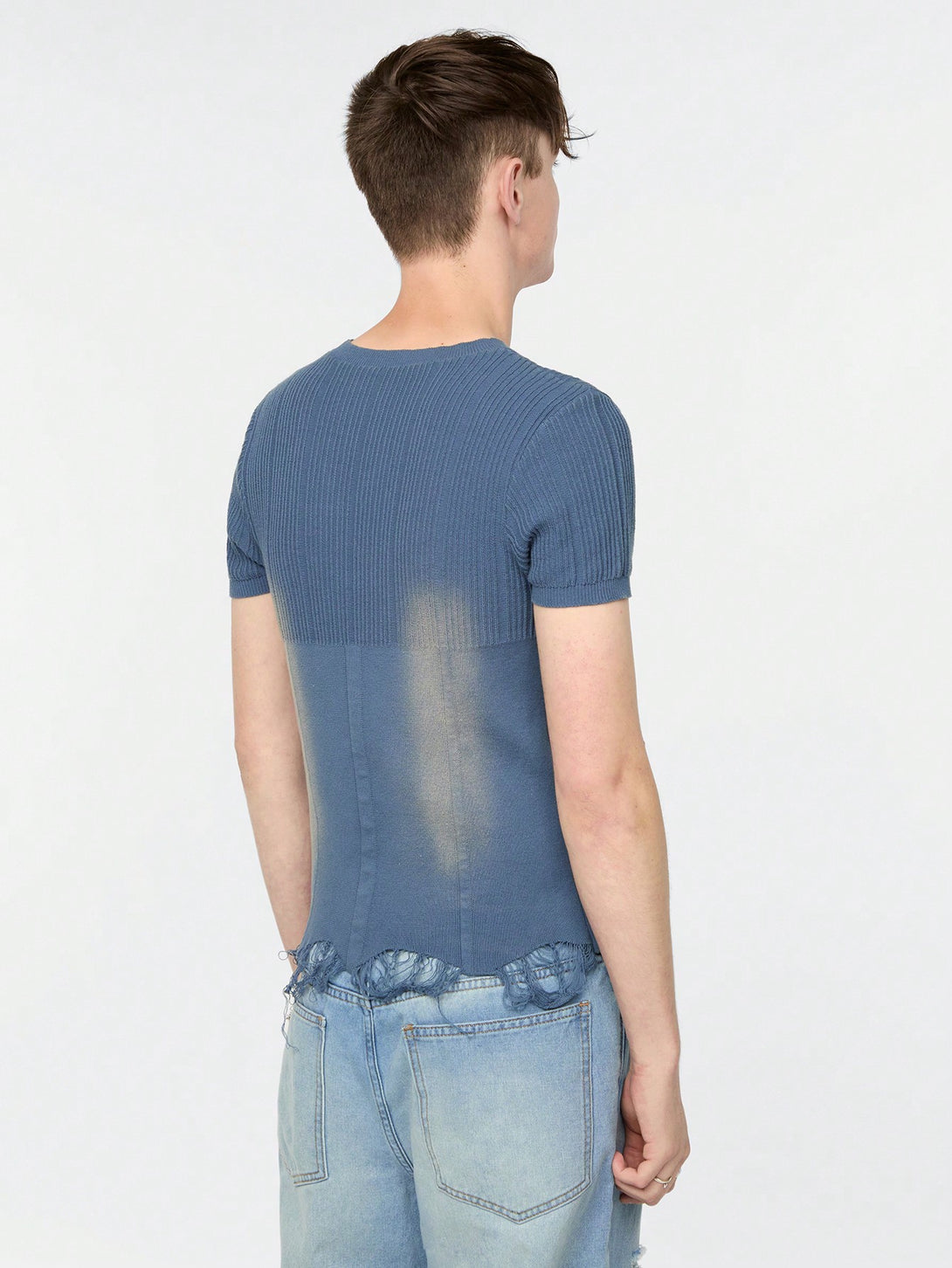 Hombres, Ropa de hombre, Jerséis Punto para hombre, Tops de Punto para Hombre, 35299051, Azul