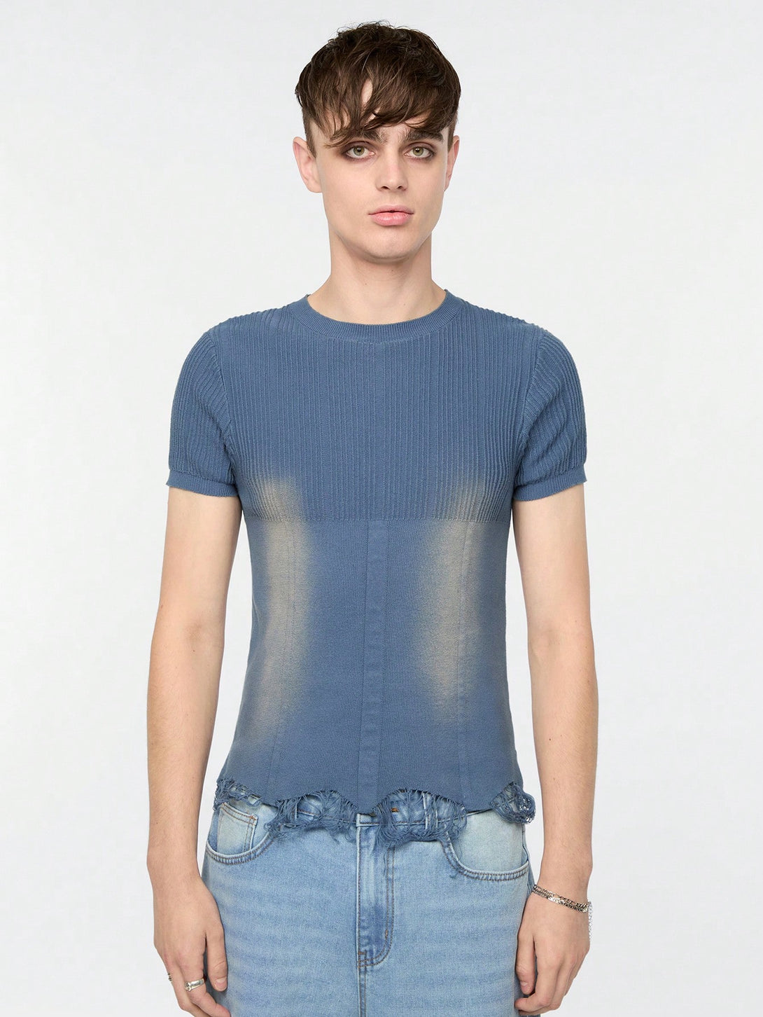 Hombres, Ropa de hombre, Jerséis Punto para hombre, Tops de Punto para Hombre, 35299051, Azul