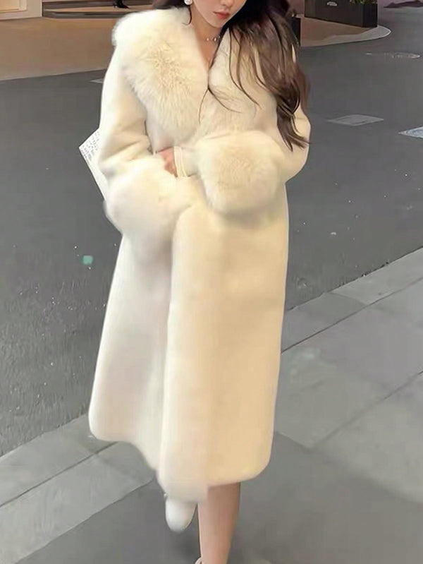 Ropa de Mujer, Ropa de Exterior para Mujer, Abrigos de Pieles Similares para Mujer, , 37103171, Blanco