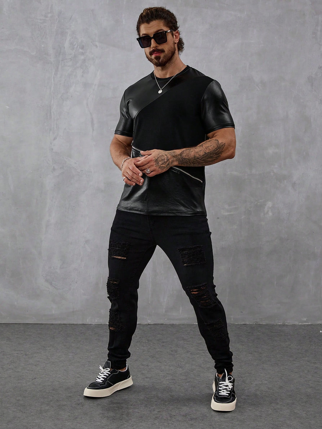 Hombres, Ropa de hombre, Tops para Hombre, Camisetas de hombre, 37129529, Negro