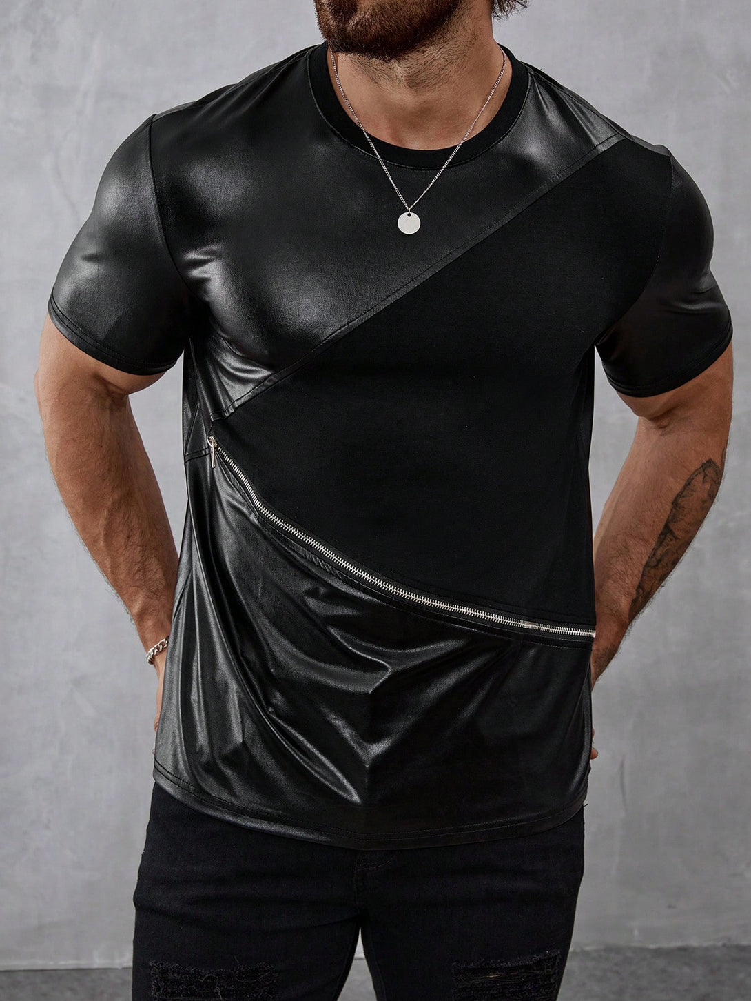 Hombres, Ropa de hombre, Tops para Hombre, Camisetas de hombre, 37129529, Negro