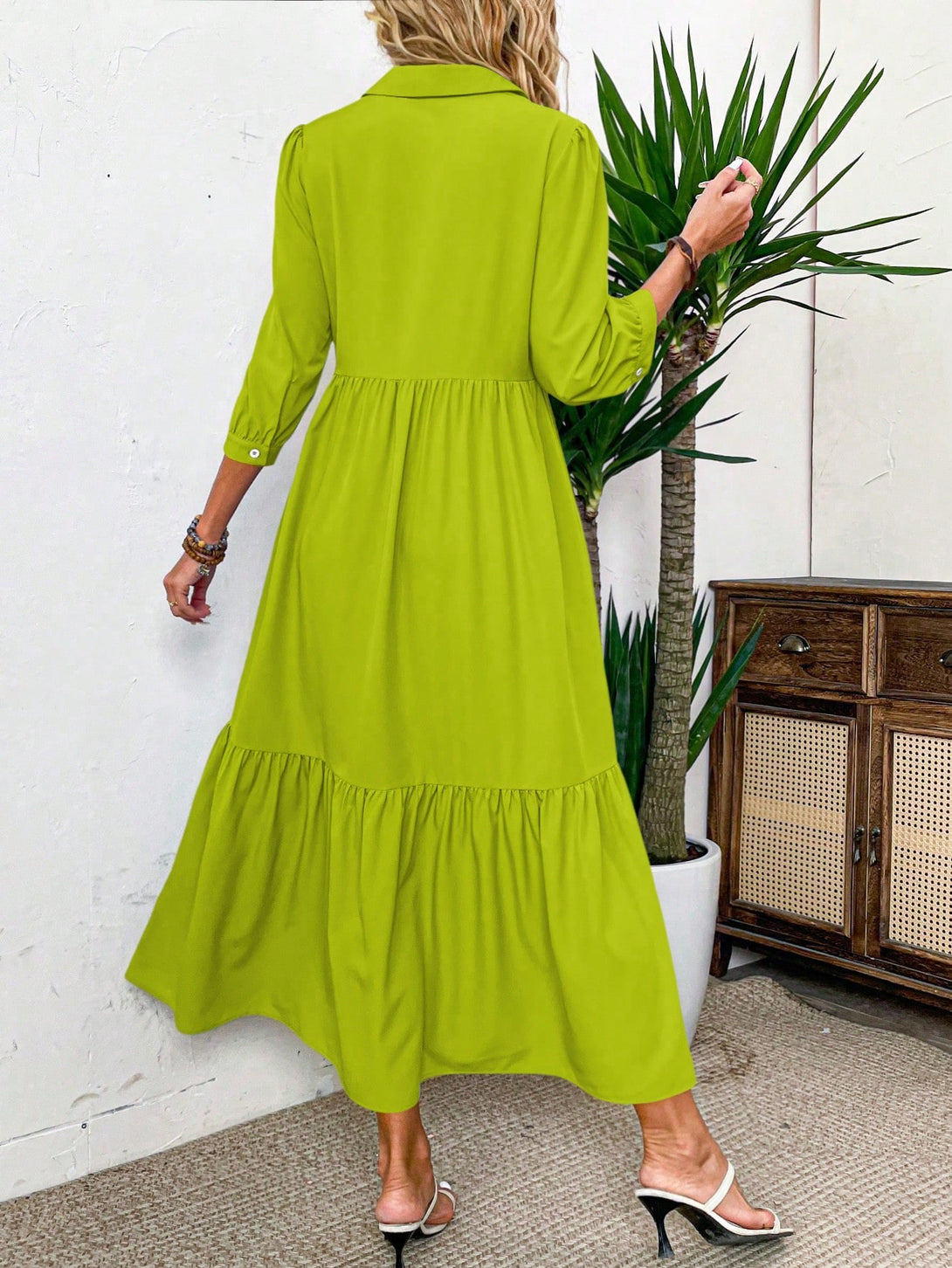 Ropa de Mujer, Ropa de Mujer, Vestidos de mujer, Vestidos largos de mujer, Colección de trajes de mujer, Verde