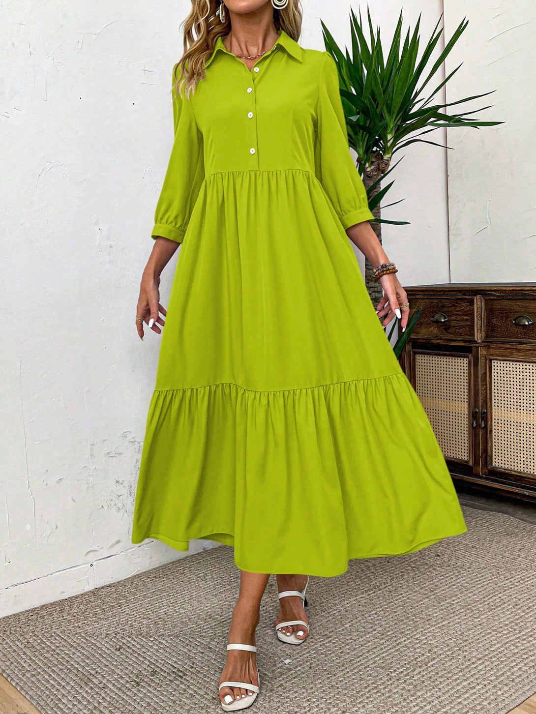 Ropa de Mujer, Ropa de Mujer, Vestidos de mujer, Vestidos largos de mujer, Colección de trajes de mujer, Verde