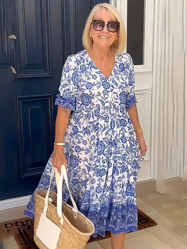 Ropa de Mujer, Vestidos de mujer, Vestidos midi para mujer, 37170084, Azul
