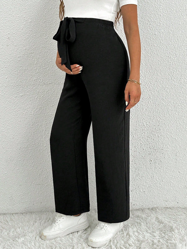 Ropa de Mujer, Ropa Premamá, Bottoms Premamá, Pantalones de maternidad, Negro