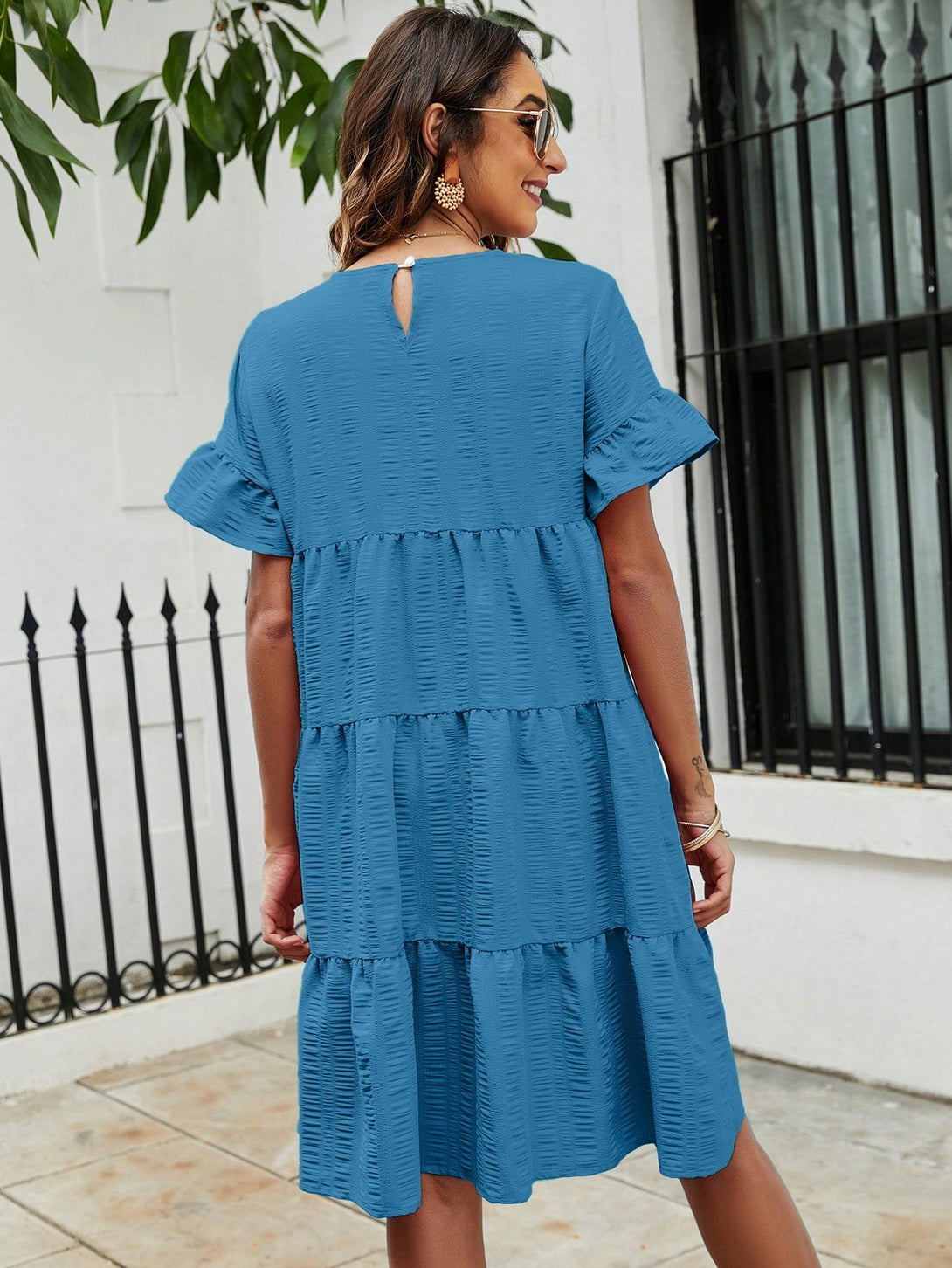 Ropa de Mujer, Ropa de Mujer, Vestidos de mujer, Vestidos cortos de mujer, Azul