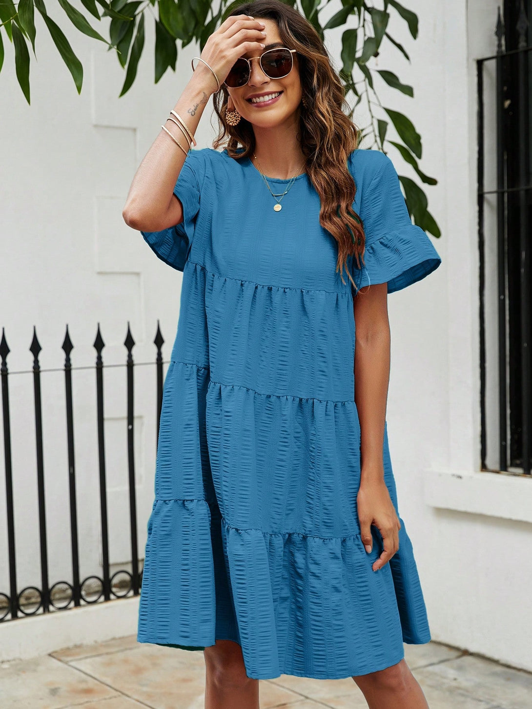 Ropa de Mujer, Ropa de Mujer, Vestidos de mujer, Vestidos cortos de mujer, Azul