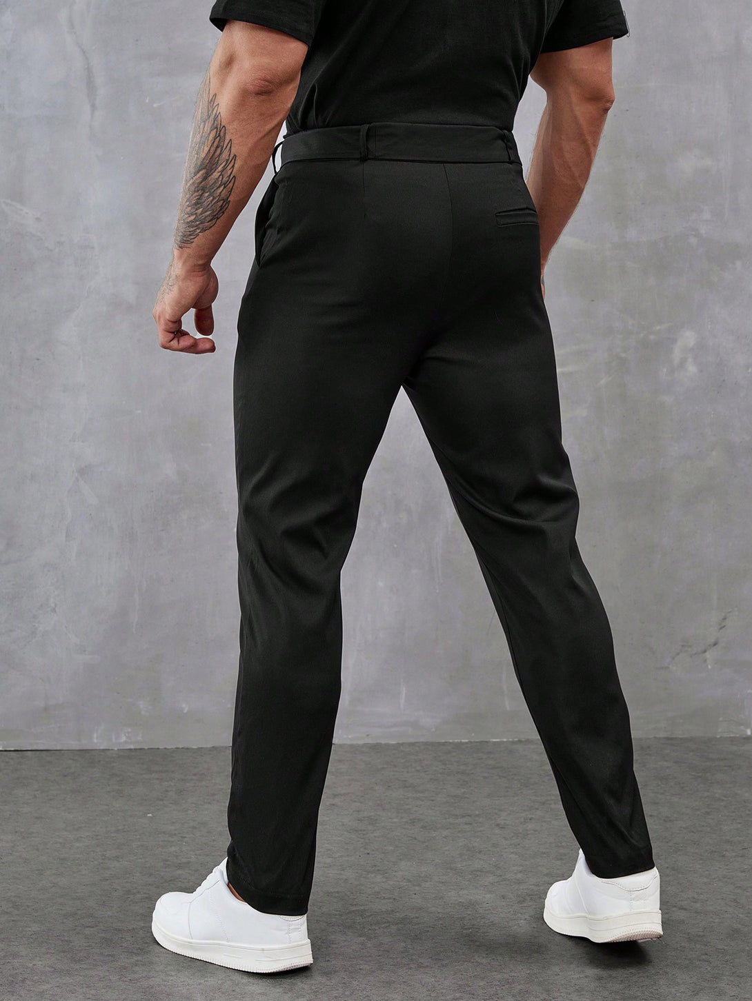 Hombres, Ropa de hombre, Trajes & Piezas separadas para Hombres, pantalones de traje de hombre, 34766103, Negro