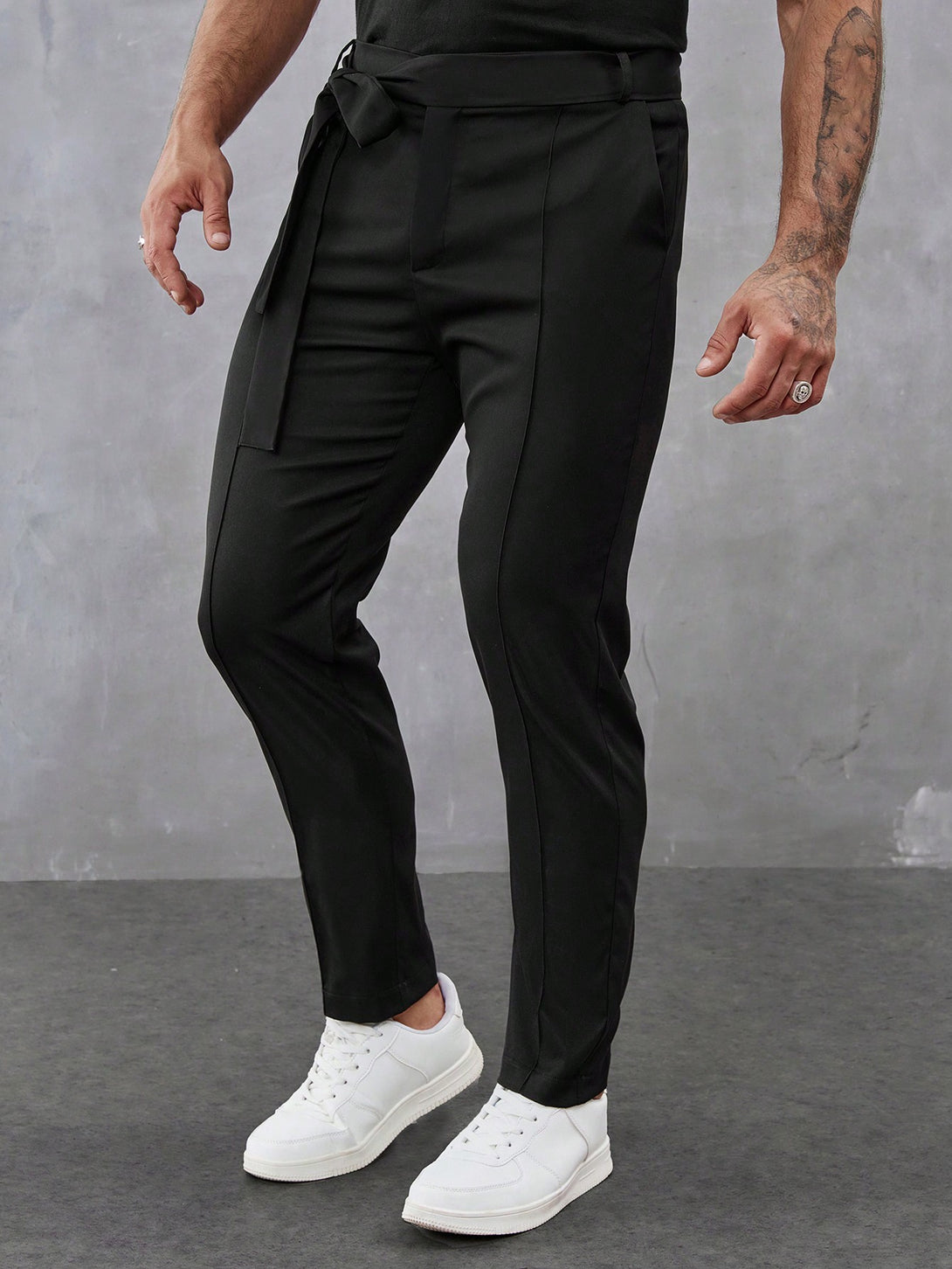 Hombres, Ropa de hombre, Trajes & Piezas separadas para Hombres, pantalones de traje de hombre, 34766103, Negro