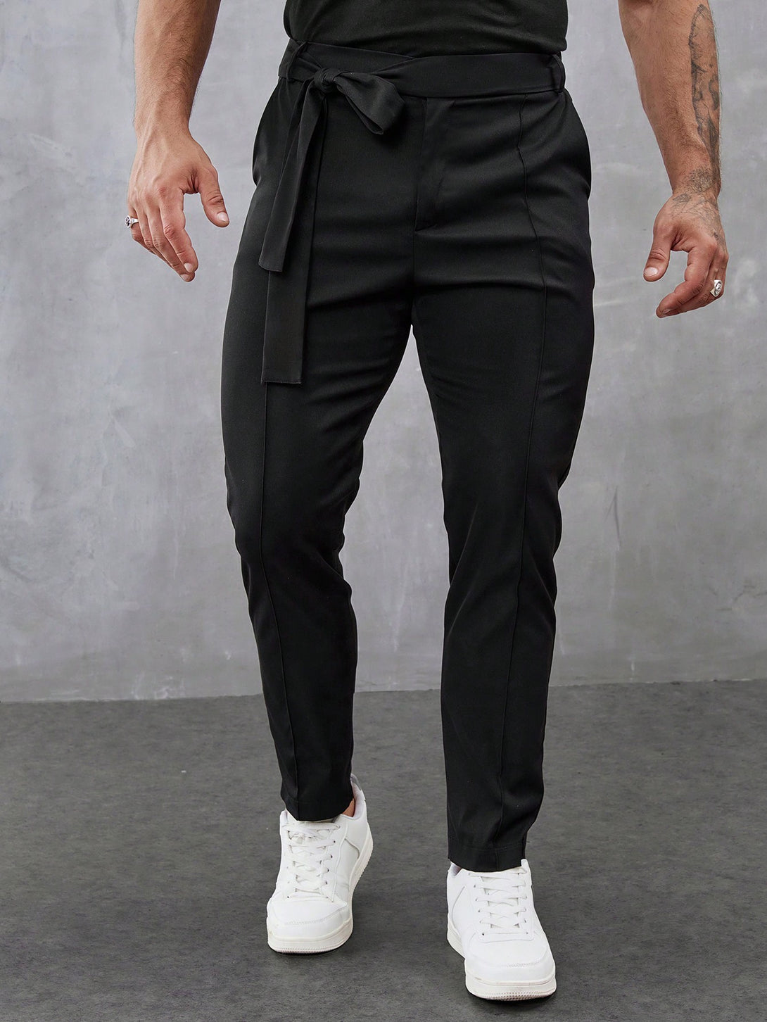 Hombres, Ropa de hombre, Trajes & Piezas separadas para Hombres, pantalones de traje de hombre, 34766103, Negro