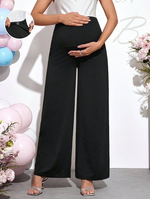 Ropa de Mujer, Ropa Premamá, Bottoms Premamá, Pantalones de maternidad, Negro