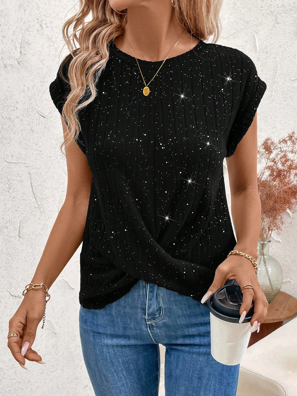 Ropa de Mujer, Ropa de Mujer, Tops & Blusas & Camisetas de Mujer, Camisetas de Mujer, Negro