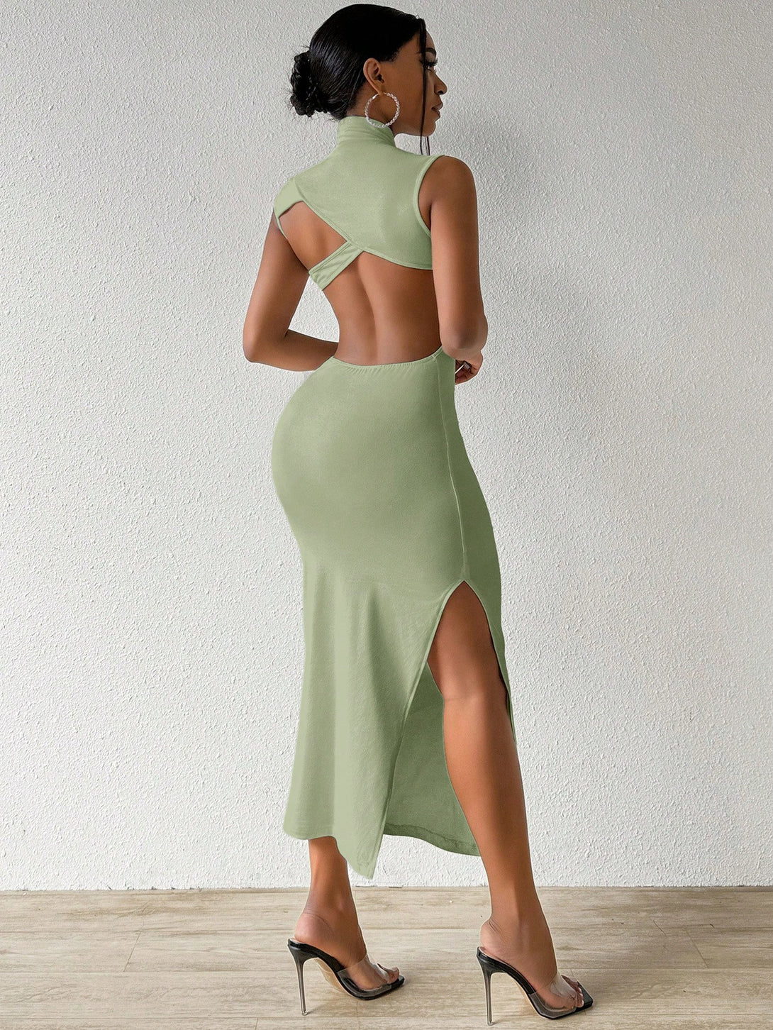 Ropa de Mujer, Ropa de Mujer, Vestidos de mujer, Vestidos midi para mujer, Verde