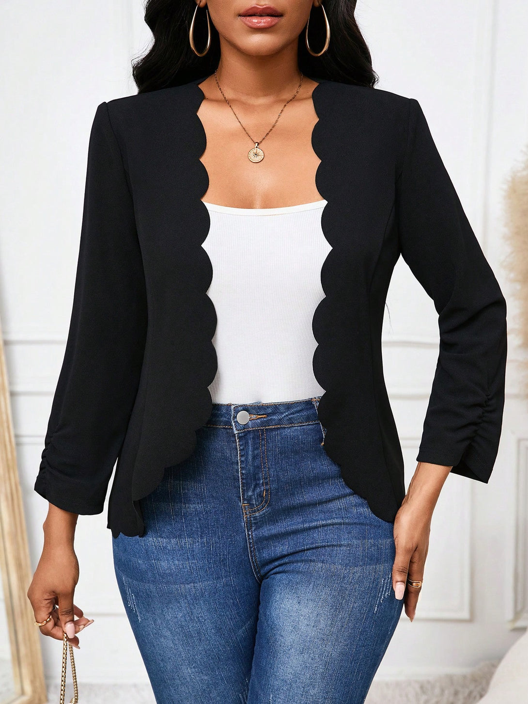 Ropa de Mujer, Ropa de Exterior para Mujer, Abrigos de Mujer, 37672364, Negro