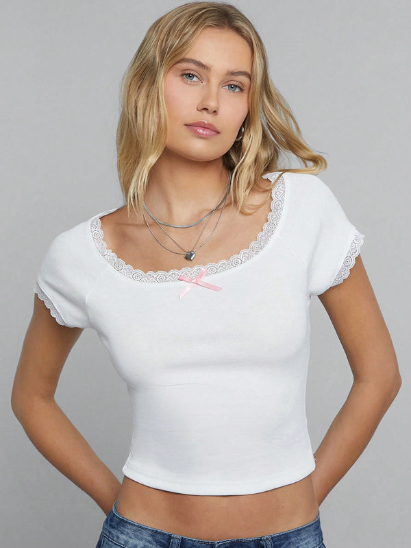 Ropa de Mujer, Ropa de Mujer, Tops & Blusas & Camisetas de Mujer, Camisetas de Mujer, Blanco