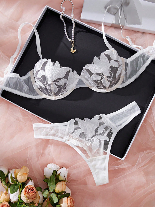 Ropa Interior y Ropa de Dormir, Sujetador de Mujer, Conjuntos de sujetador y braguita para mujer, 37948462, Blanco