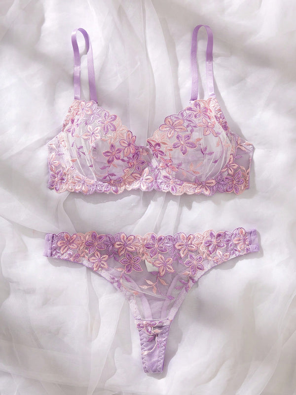 Ropa Interior y Ropa de Dormir, Sujetador de Mujer, Conjuntos de sujetador y braguita para mujer, 37937576, Morado