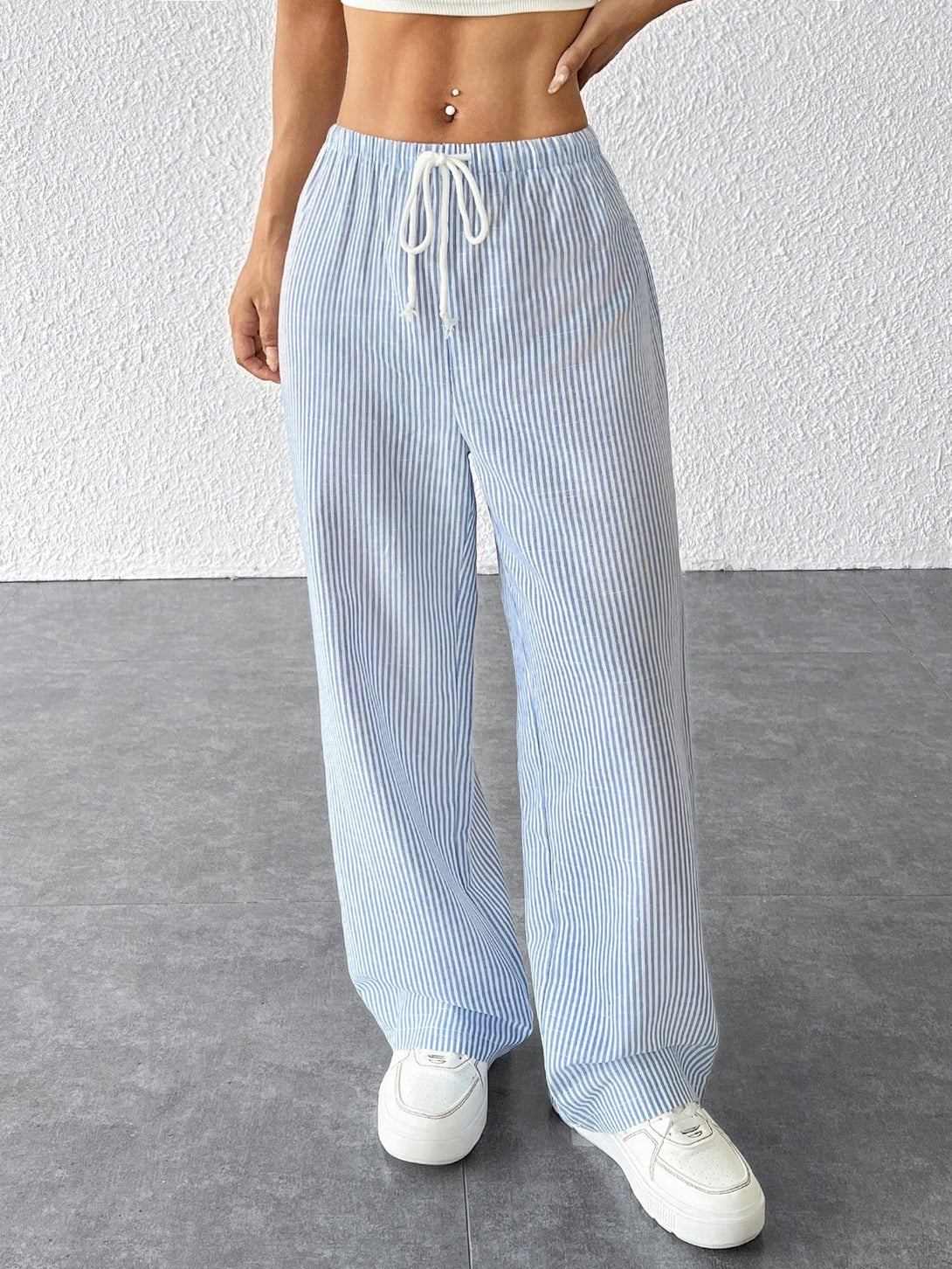 Ropa de Mujer, Ropa de Mujer, Bottoms de Mujer, Pantalones de Mujer, Azul y blanco