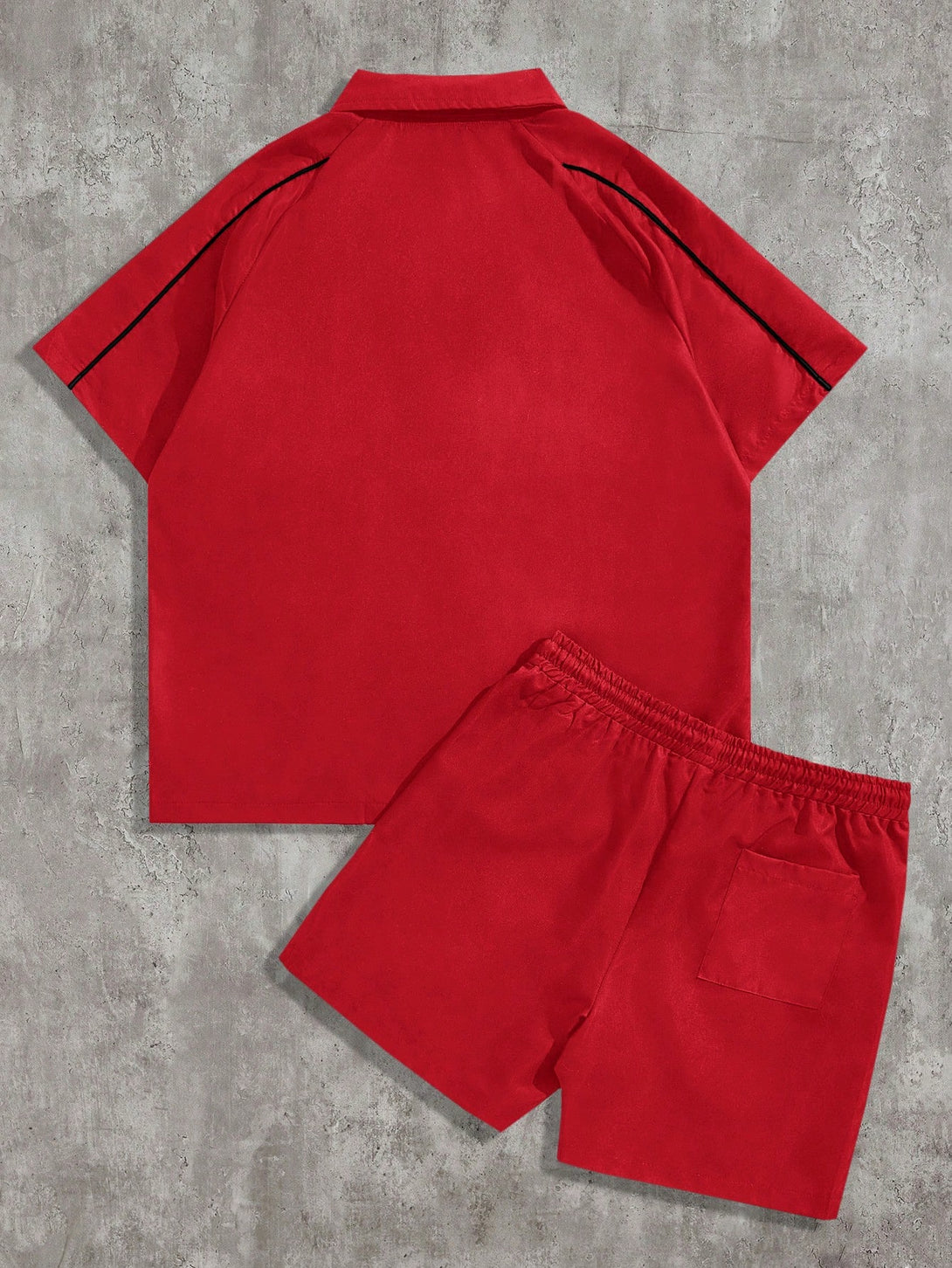 Hombres, Ropa de hombre, Conjuntos para Hombre, Conjuntos de Camisa para Hombre, 37958519, Rojo