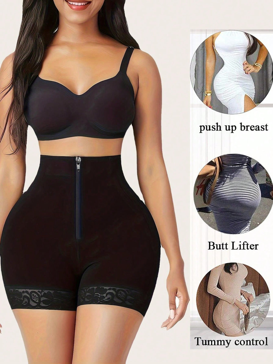 Ropa Interior y Ropa de Dormir, Shapewear para Mujer, Bottoms Shapewear para Mujer, Negro