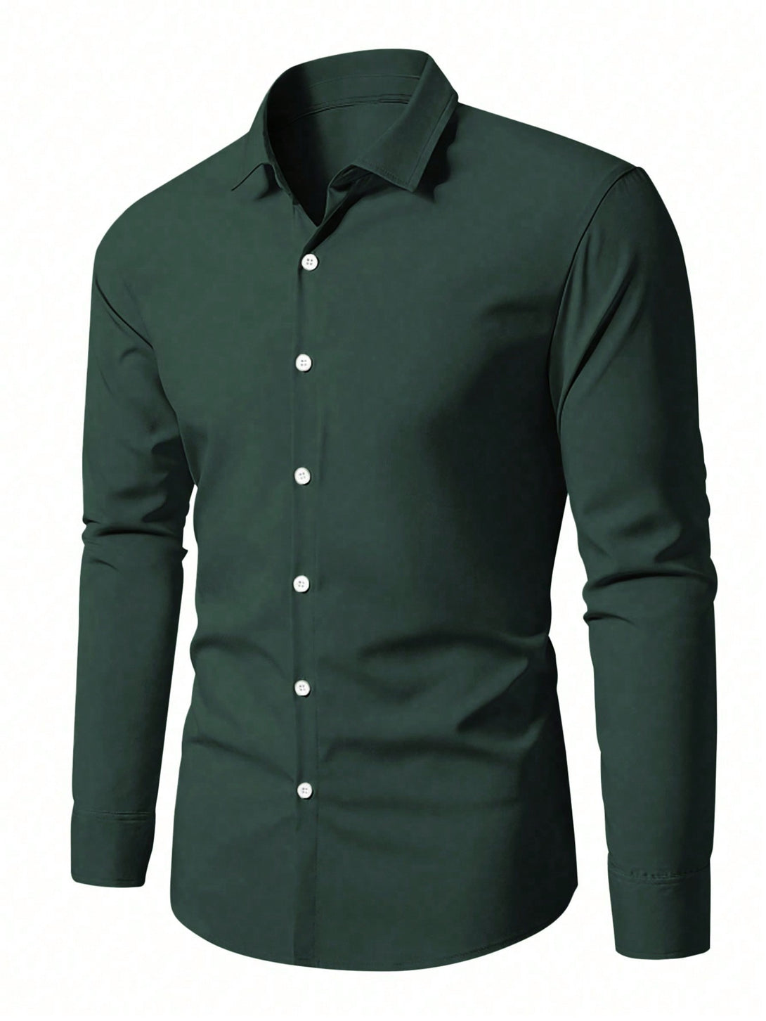 Hombres, Ropa de hombre, Tops para Hombre, Camisas  para hombre, 38075682, Verde Oscuro