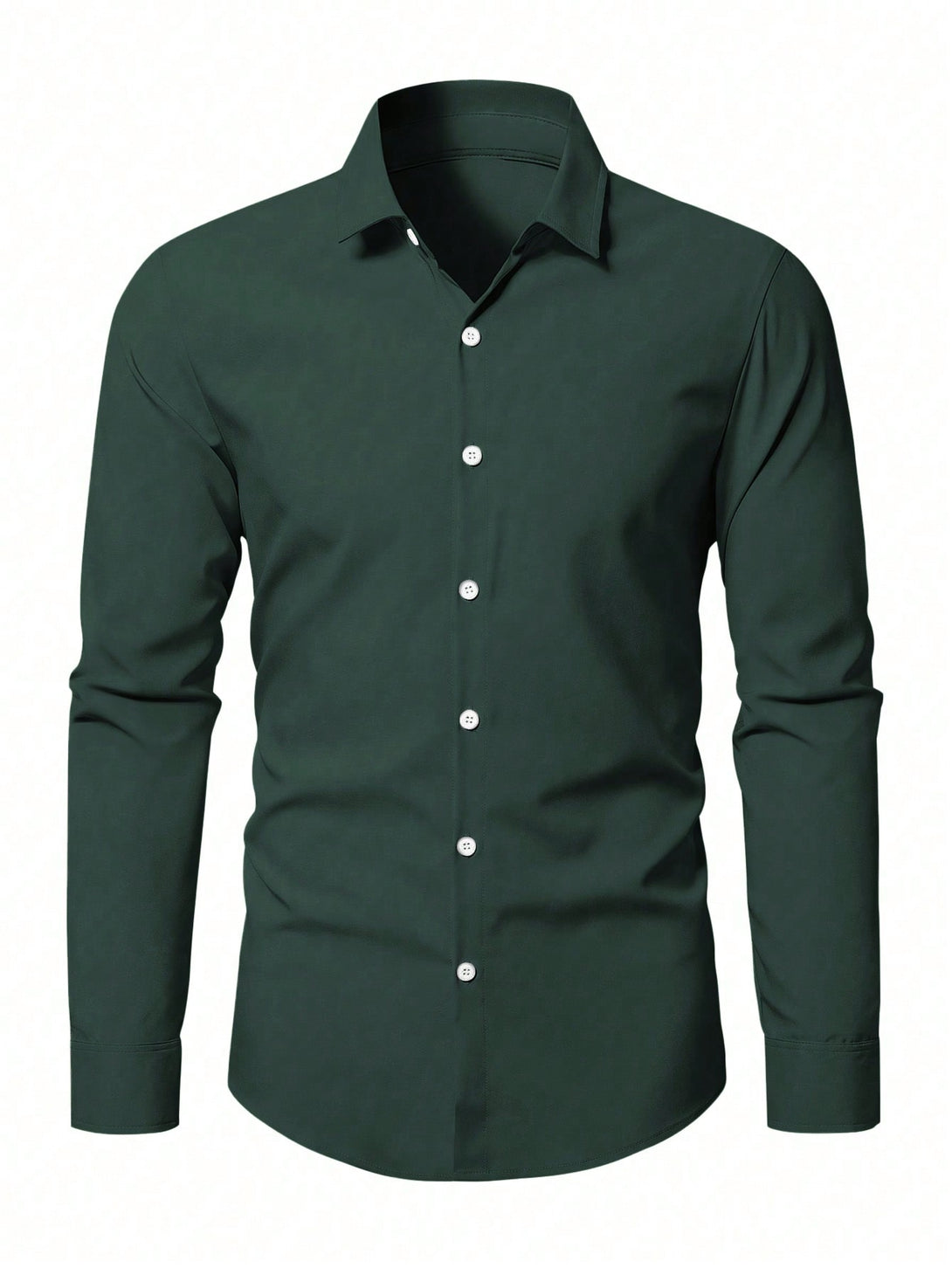 Hombres, Ropa de hombre, Tops para Hombre, Camisas  para hombre, 38075682, Verde Oscuro