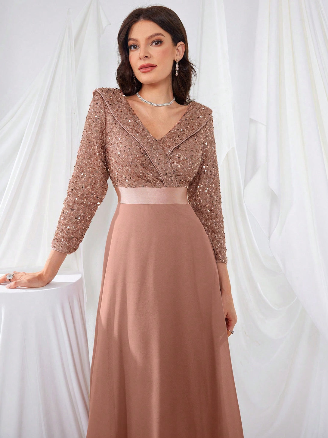 Ropa de Mujer, Bodas & Eventos, Ropa de Fiesta de Mujer, Vestidos de fiesta para mujer, 37338995, Rosa vieja