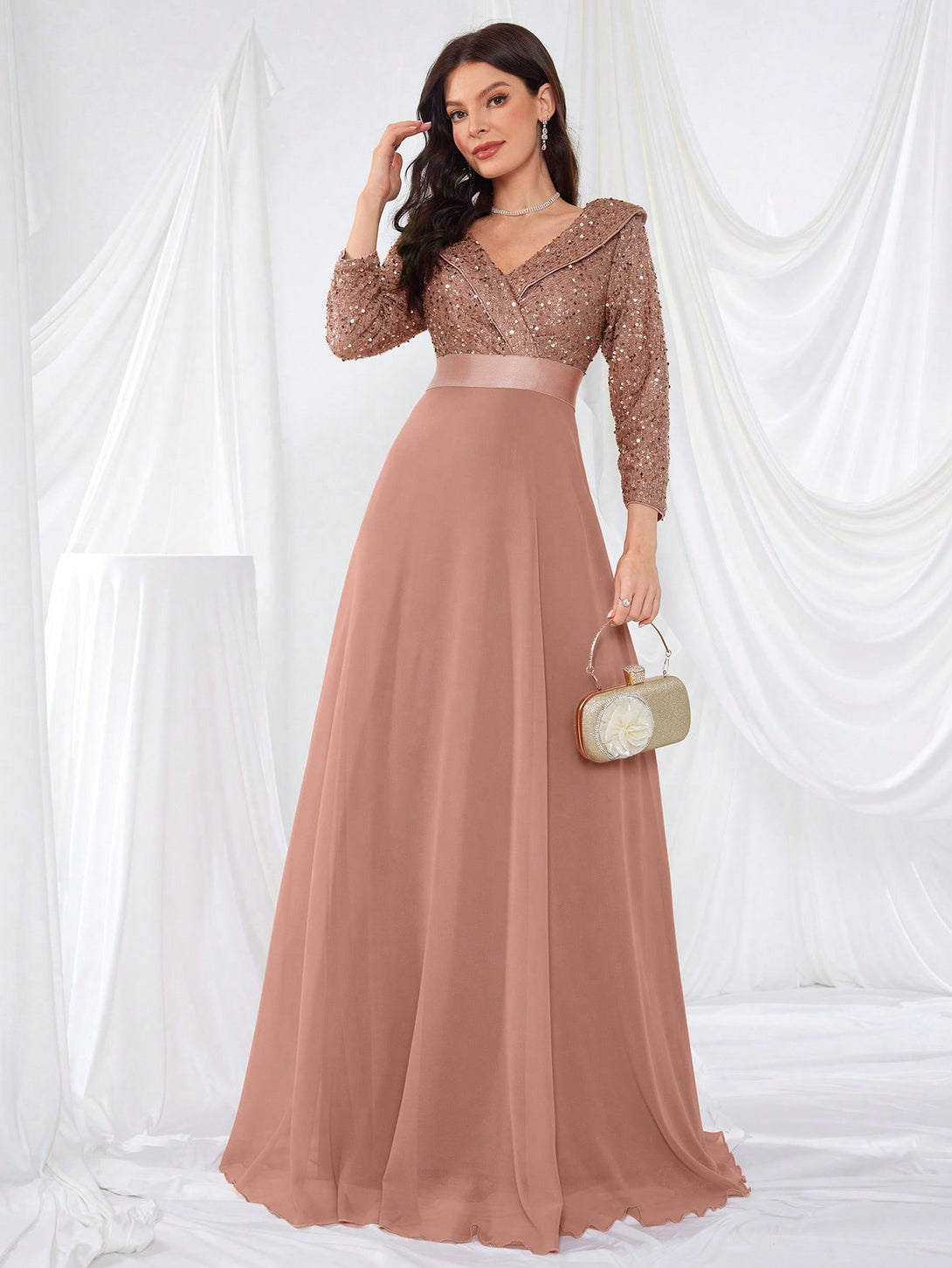 Ropa de Mujer, Bodas & Eventos, Ropa de Fiesta de Mujer, Vestidos de fiesta para mujer, 37338995, Rosa vieja