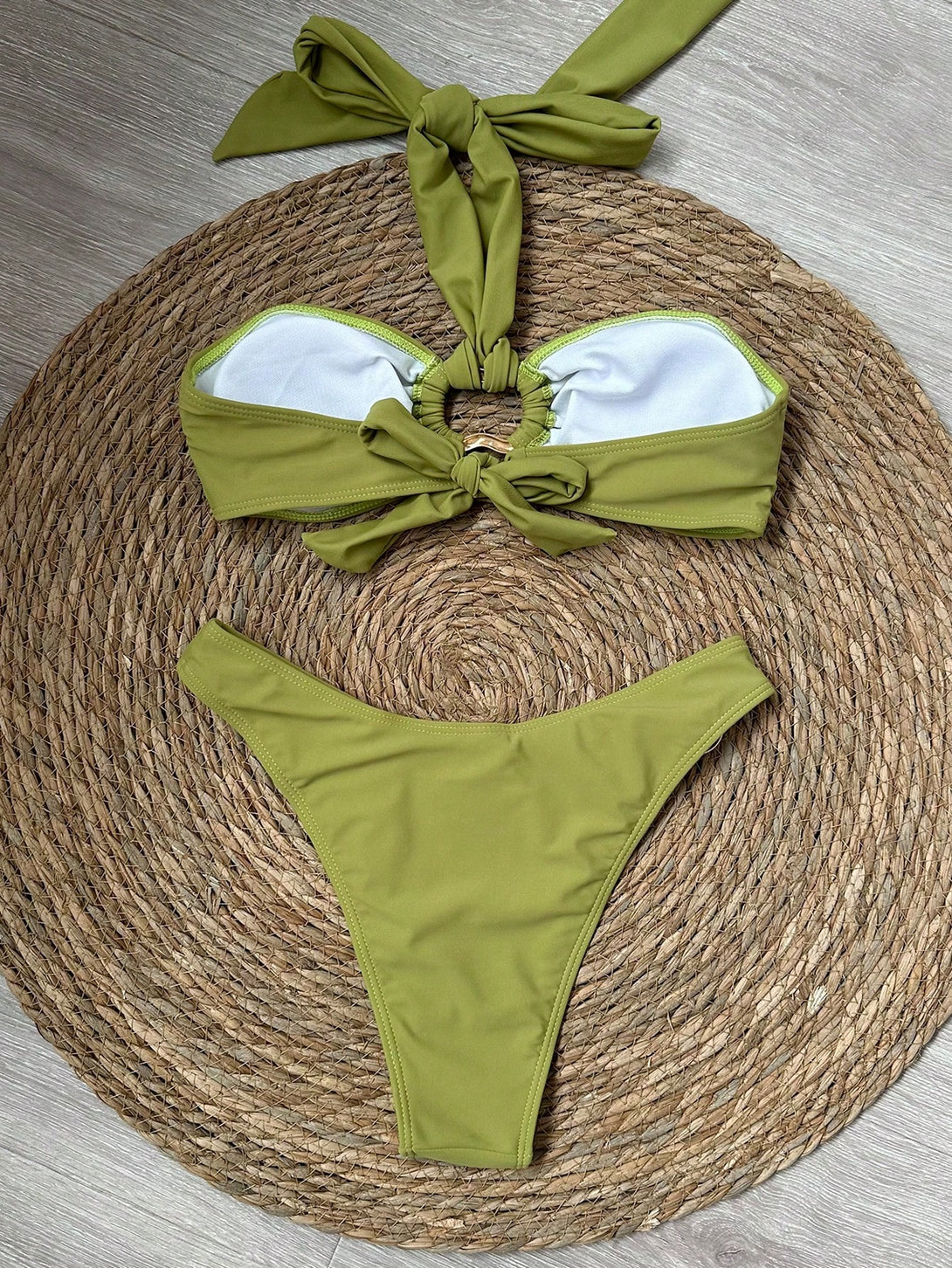 Ropa de Mujer, Ropa de Mujer, Ropa de Playa para Mujer, Sets de Bikini para Mujer, Verde