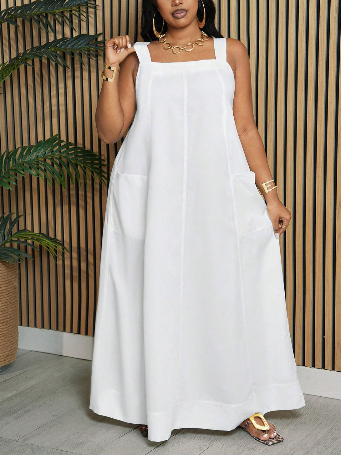 Ropa de Mujer, Ropa de Mujer Plus, Vestidos Tallas Grandes, Blanco