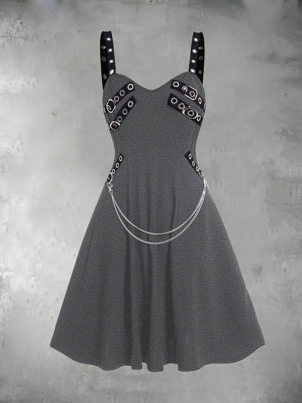 Ropa de Mujer, Ropa de Mujer, Vestidos de mujer, Vestidos midi para mujer, Gris