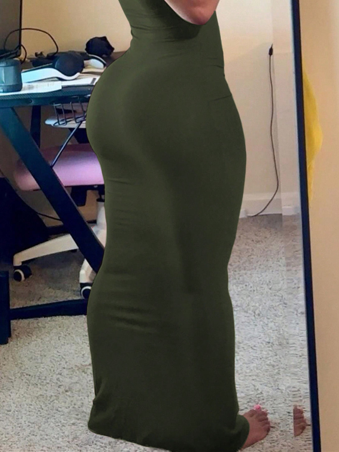 Ropa de Mujer, Ropa de Mujer, Vestidos de mujer, Vestidos largos de mujer, Verde militar