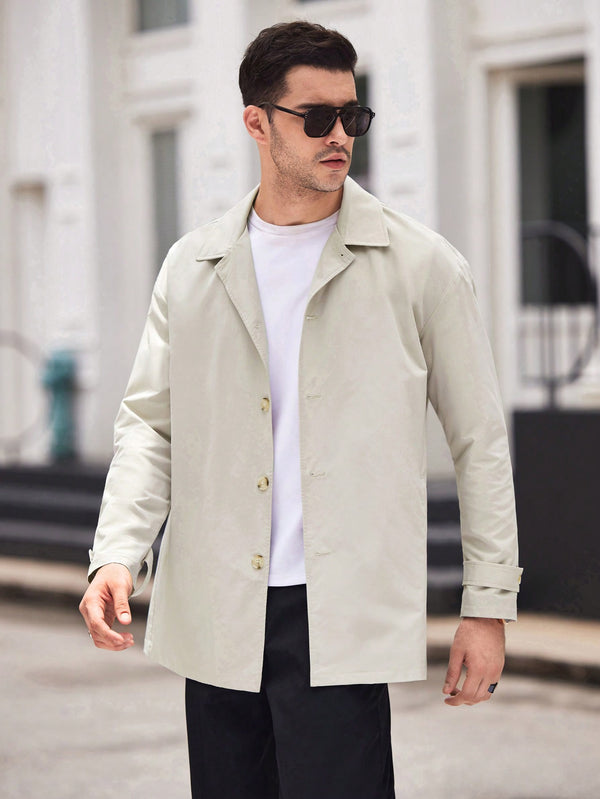 Hombres, Ropa de hombre, Chaquetas & Abrigos para Hombre, Abrigos Trench Masculinos, OUTFITS LOOKBOOK, 38305718, Gris