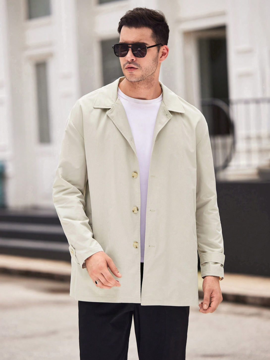 Hombres, Ropa de hombre, Chaquetas & Abrigos para Hombre, Abrigos Trench Masculinos, OUTFITS LOOKBOOK, 38305718, Gris