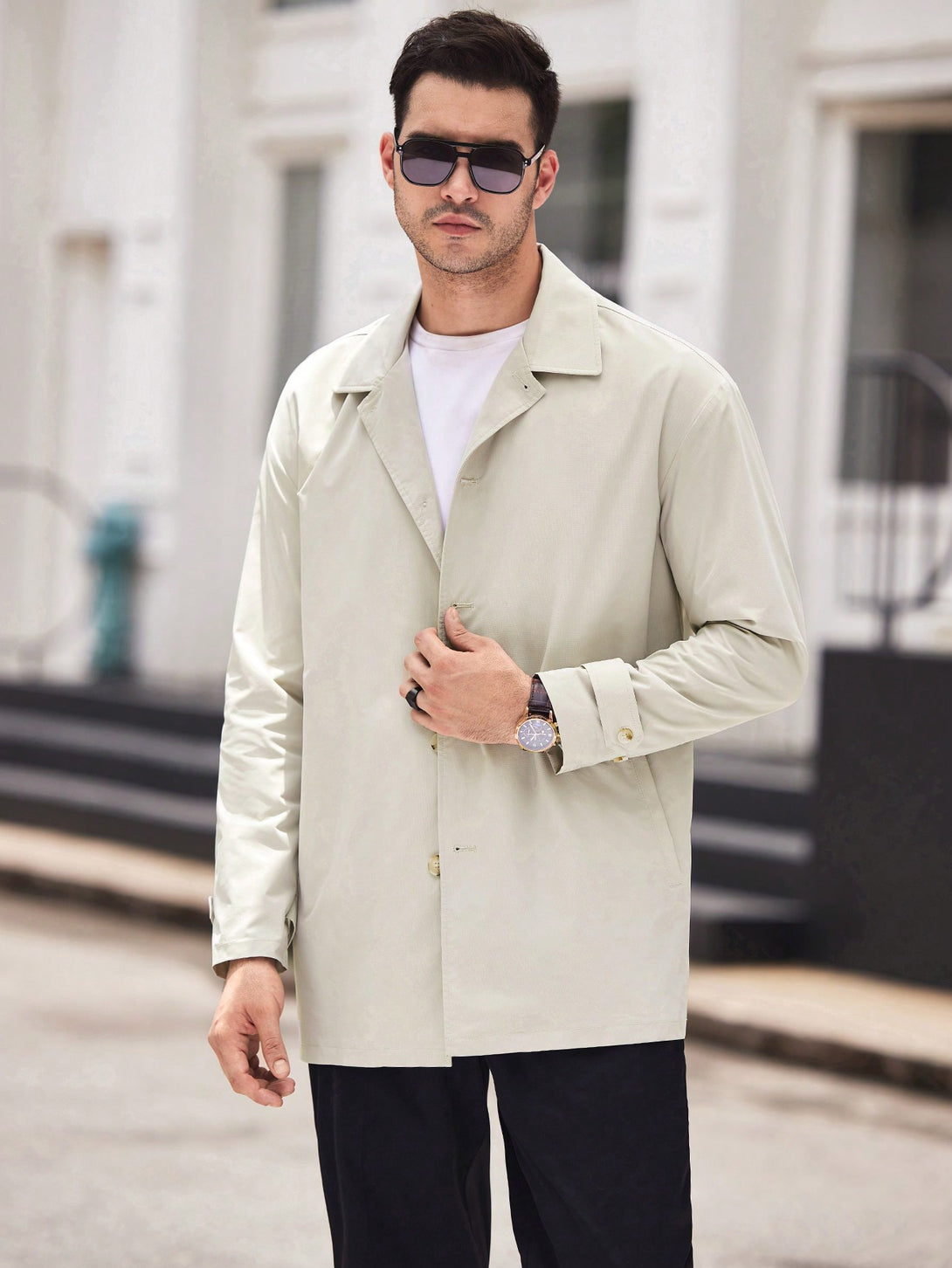 Hombres, Ropa de hombre, Chaquetas & Abrigos para Hombre, Abrigos Trench Masculinos, OUTFITS LOOKBOOK, 38305718, Gris