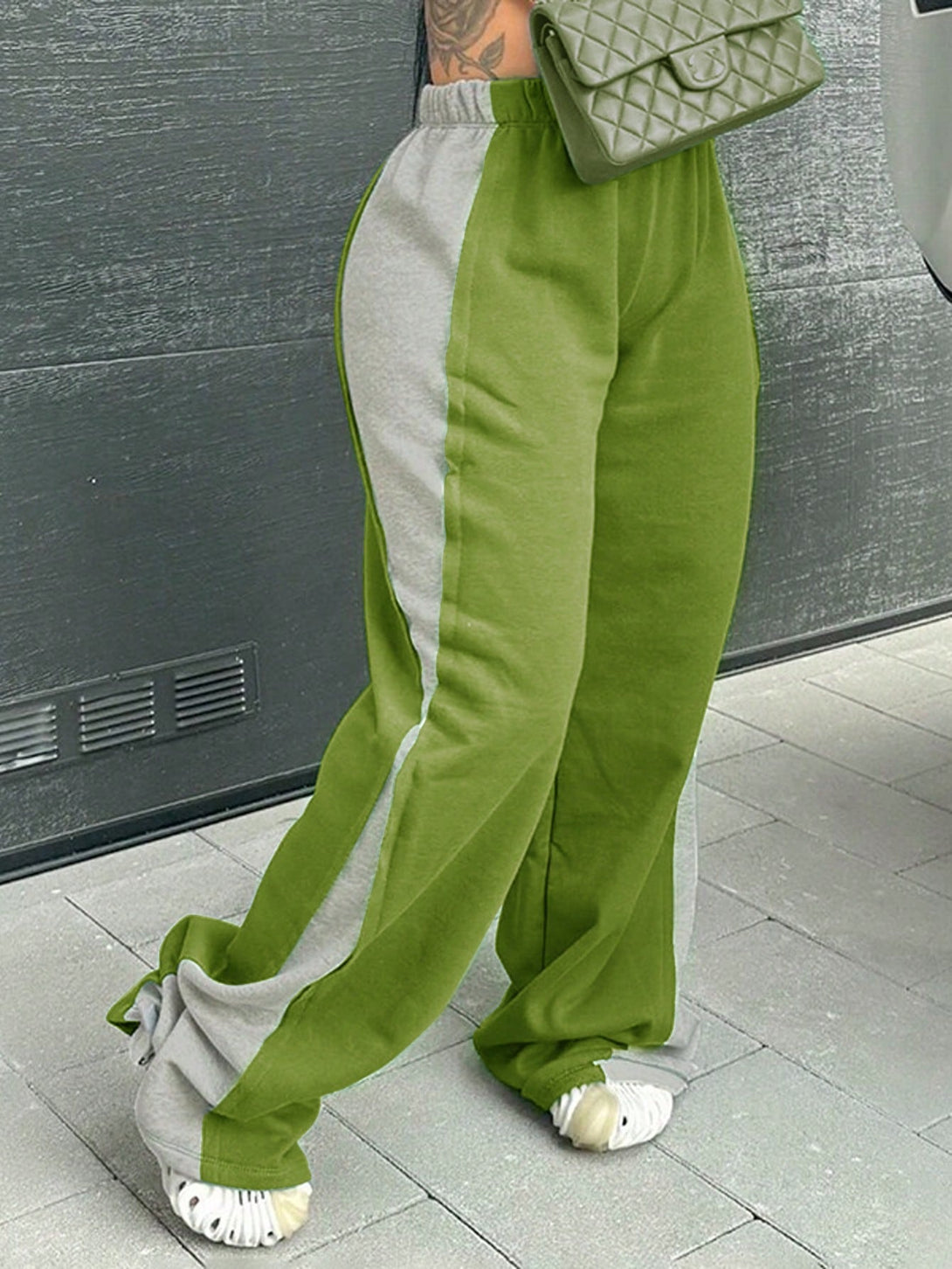 Ropa de Mujer, Ropa de Mujer, Bottoms de Mujer, Pantalones de Deporte para Mujer, Verde Oliva